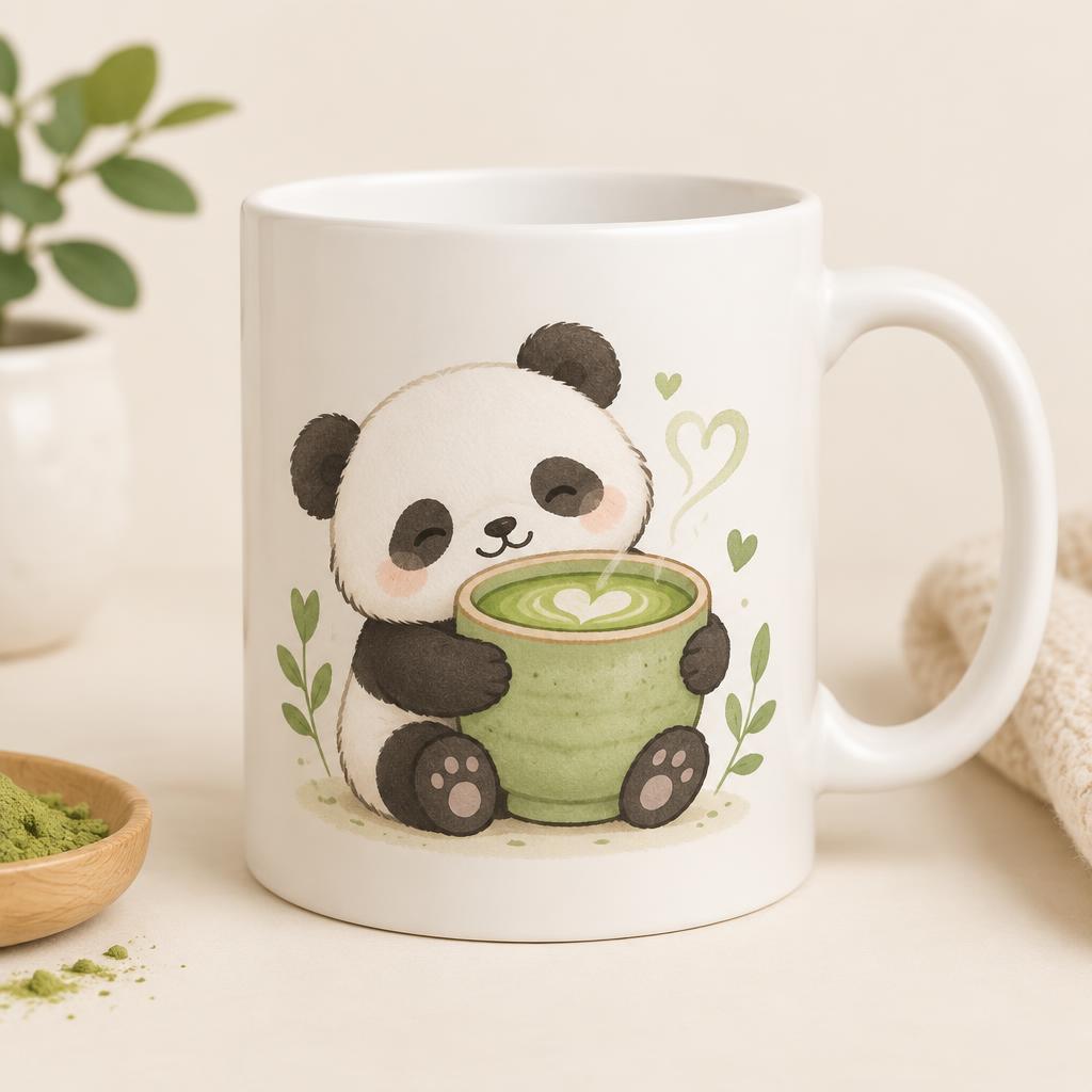 Taza Panda Matcha