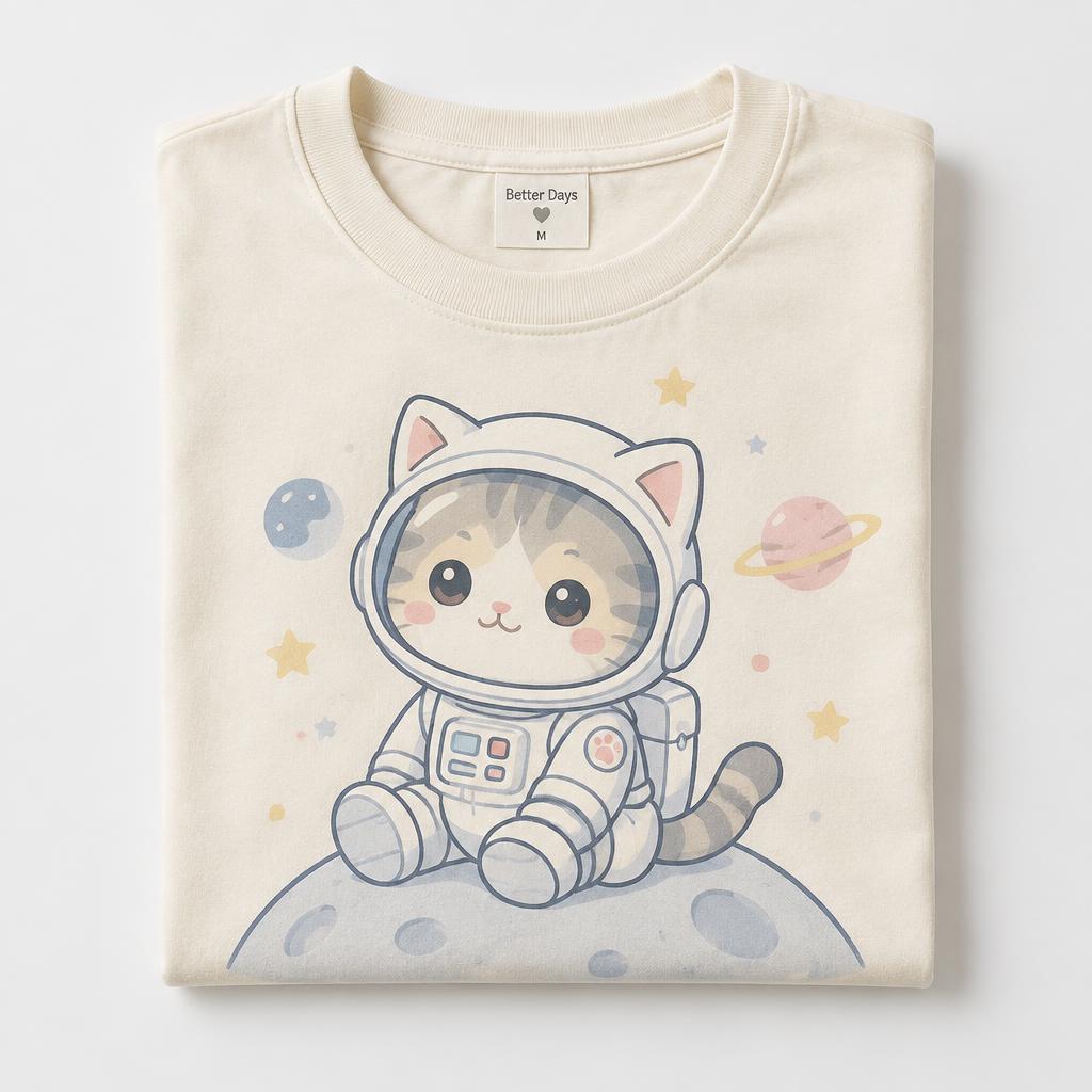 Camiseta Gato Astronauta